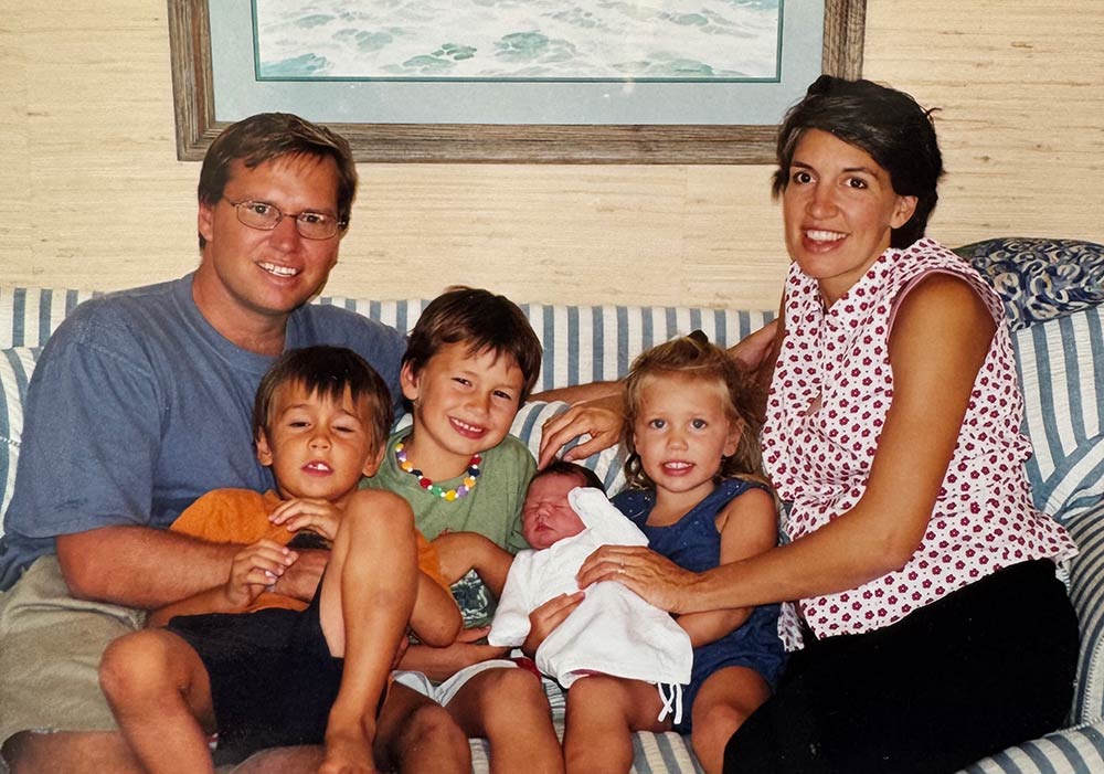 Matt & Julie with their young kids