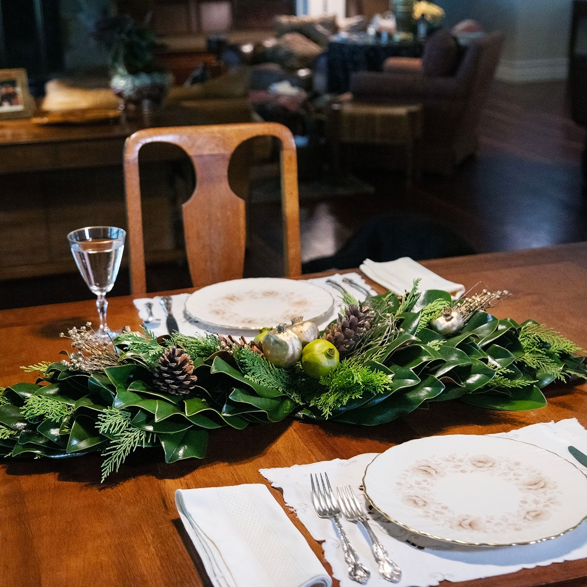 Golden Cedar Centerpiece
