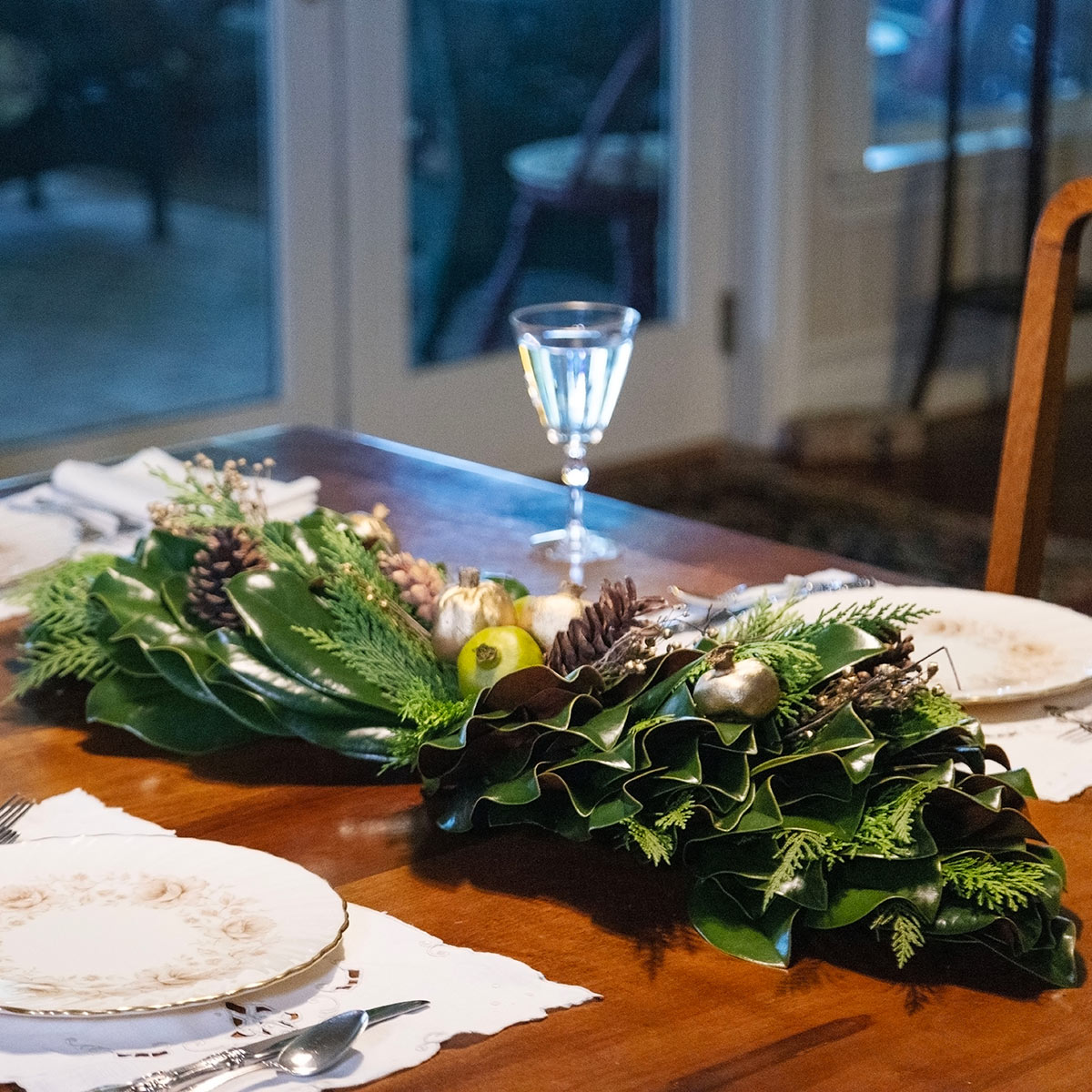 Golden Cedar Centerpiece
