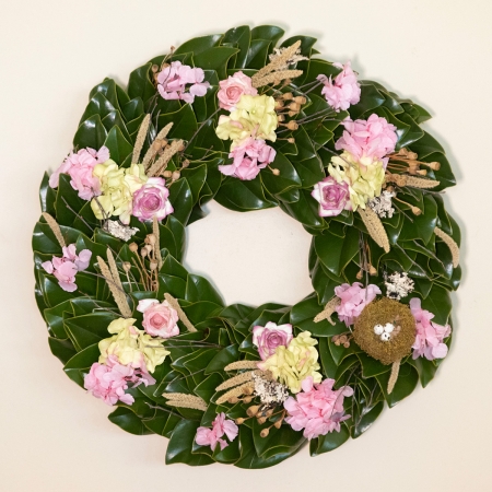Roses & Magnolia Wreath