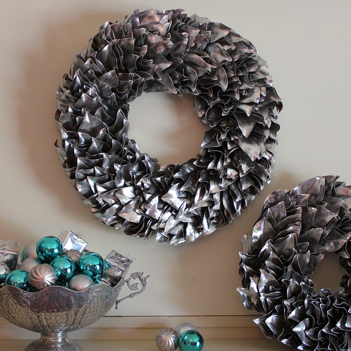 Silver Lacquer Wreath