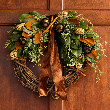 Spiced Sapphire Wreath