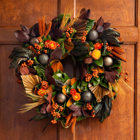 Fire & Grains Wreath