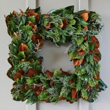Fresh Bunches Square Wreath