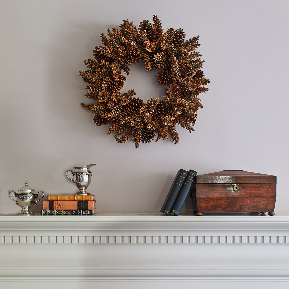 Natural Pinecone Wreath
