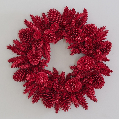 Paradise Pink Pinecone Wreath