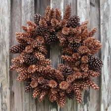 Natural Pinecone Wreath